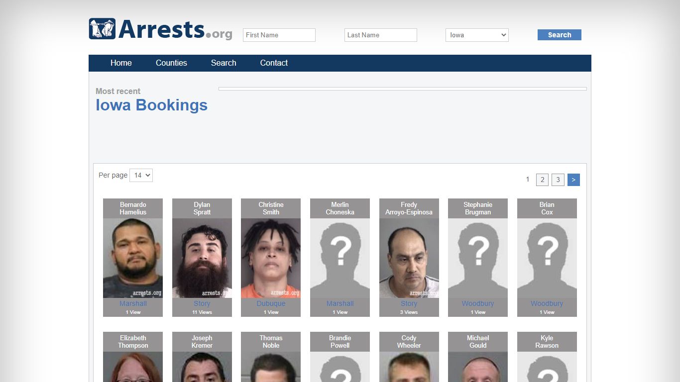 Iowa Arrests and Inmate Search